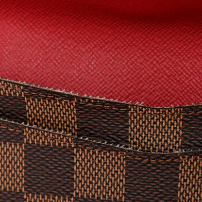Louis Vuitton Damier Ebene Josephine Wallet Red 10 of 19