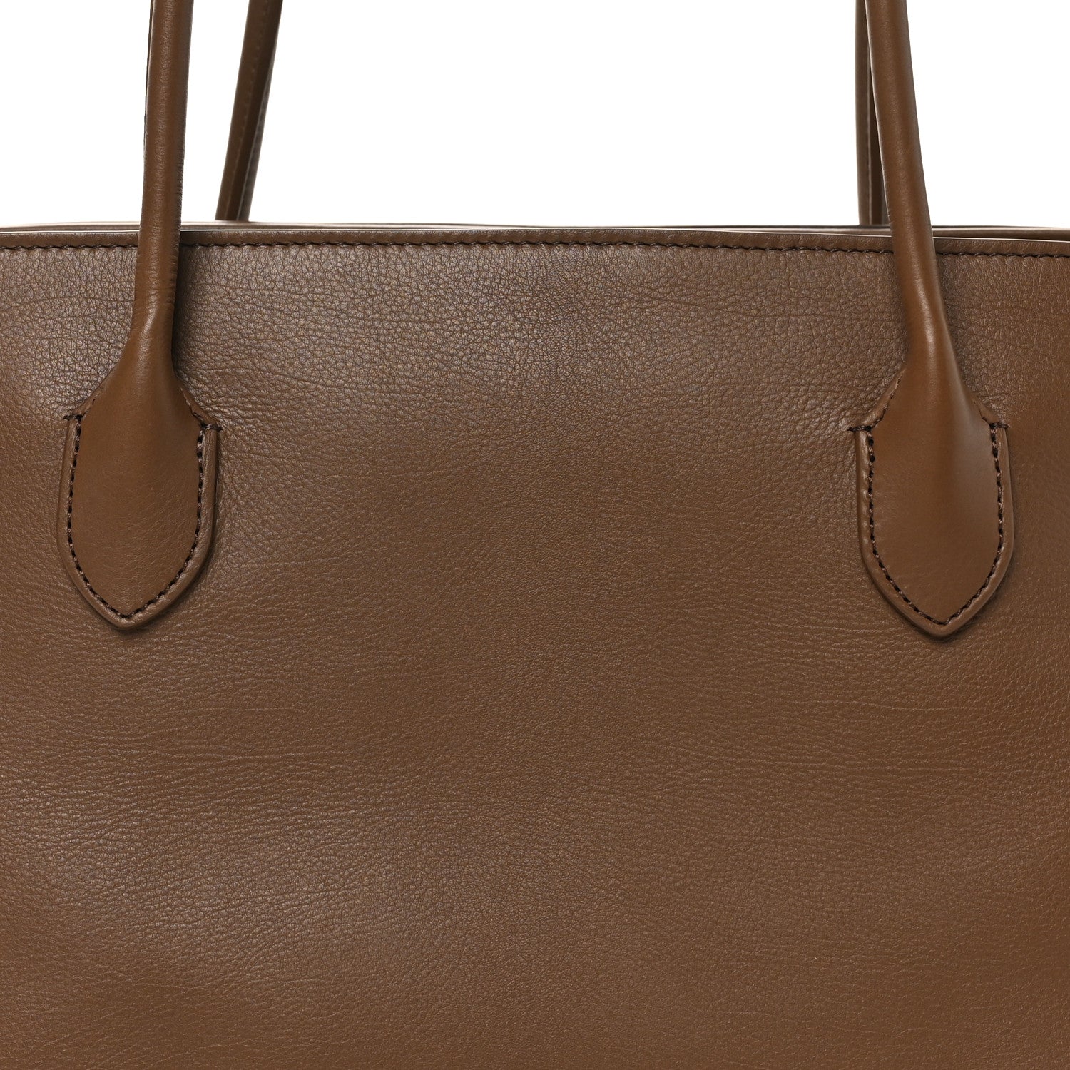 The Row Grained Calfskin Terrasse Bag Tawny Brown 7 of 9