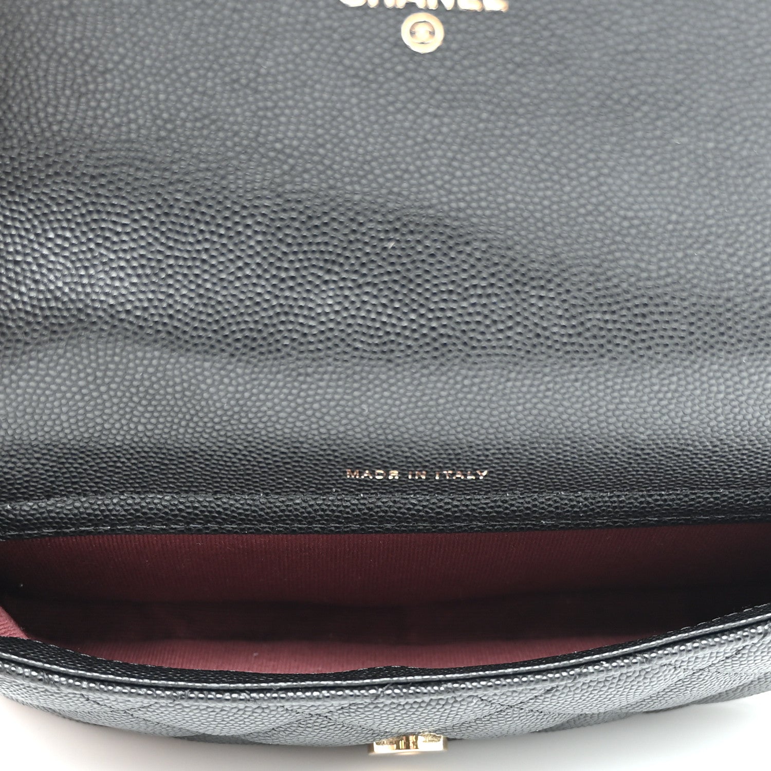 Chanel Caviar Quilted Flap Phone Holder With Chain Black 6 of 12