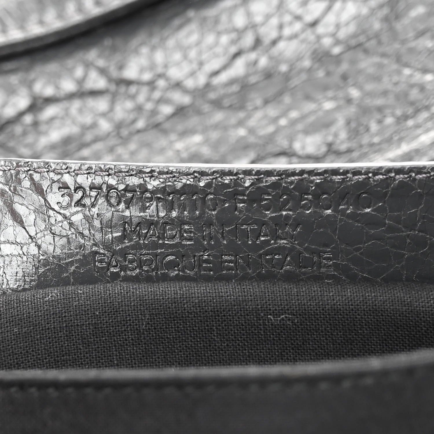 Balenciaga Agneau Giant 12 Gold Hardware Envelope Strap Clutch Gris Fossile 7 of 12