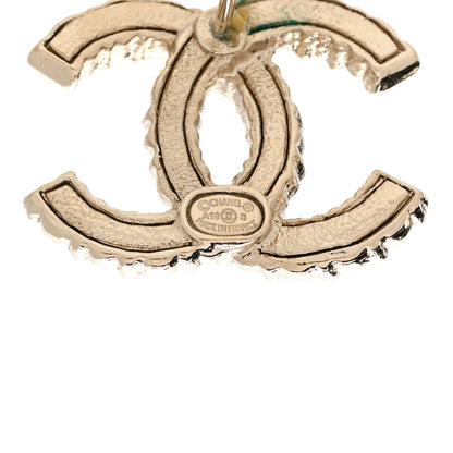 Chanel Crystal Over The Rainbow CC Earrings Gold Multicolor 4 of 6