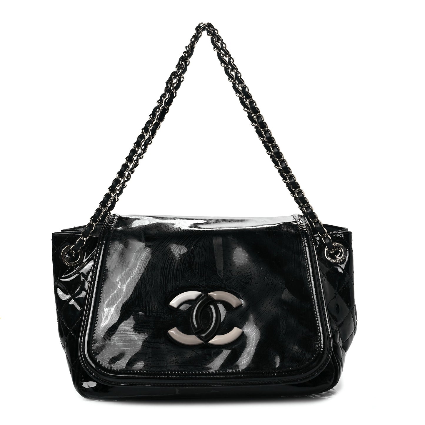 Vinyl CC Lipstick Accordion Flap Black