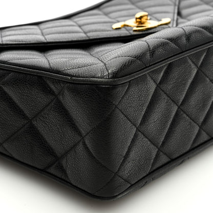 Chanel Caviar Envelope Large Camera Case Black 9 of 11