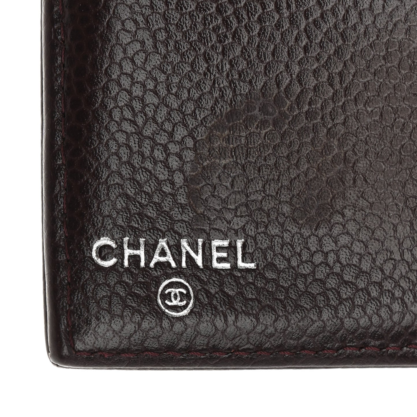 Caviar Timeless CC Yen Wallet Burgundy