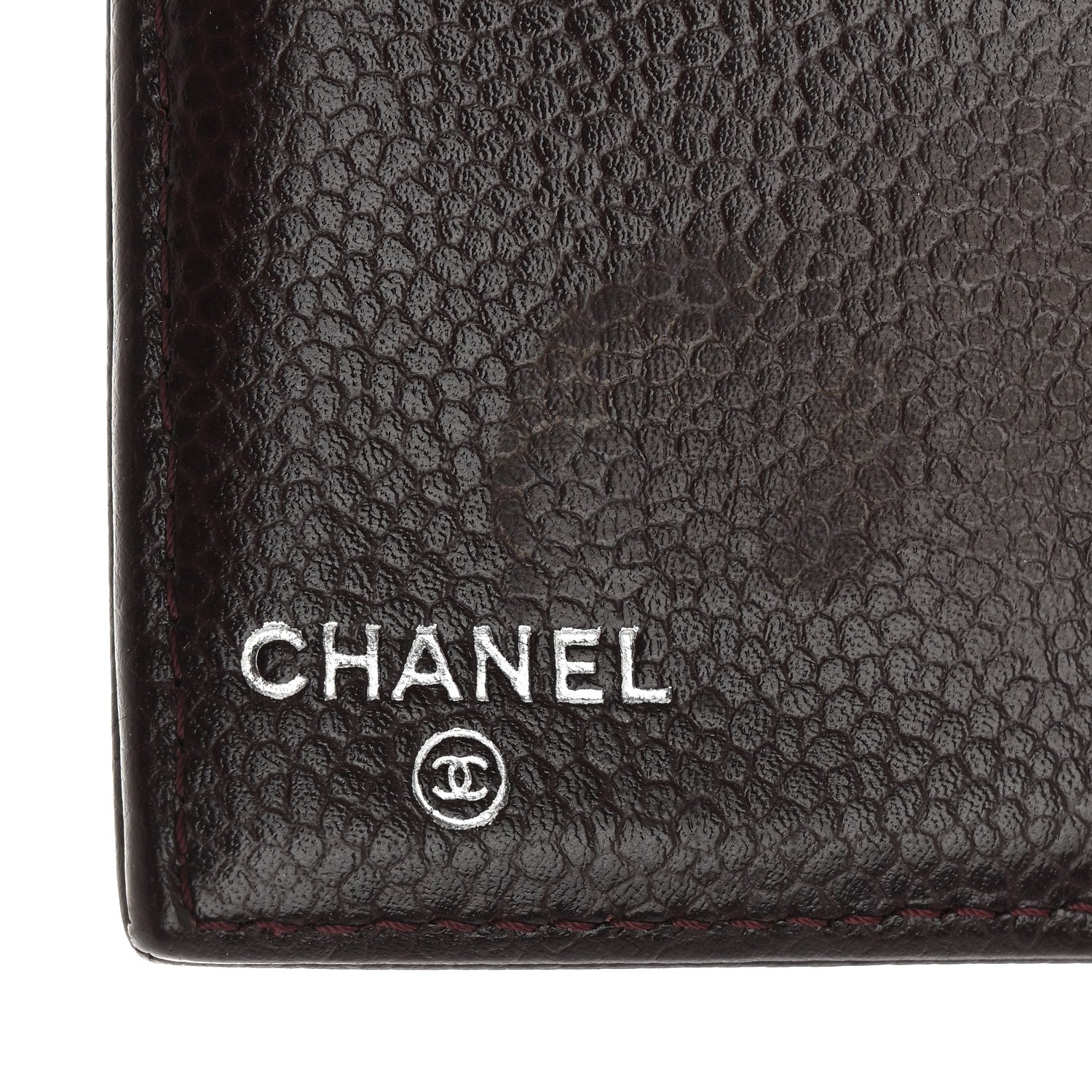 Chanel Caviar Timeless CC Yen Wallet Burgundy 6 of 18
