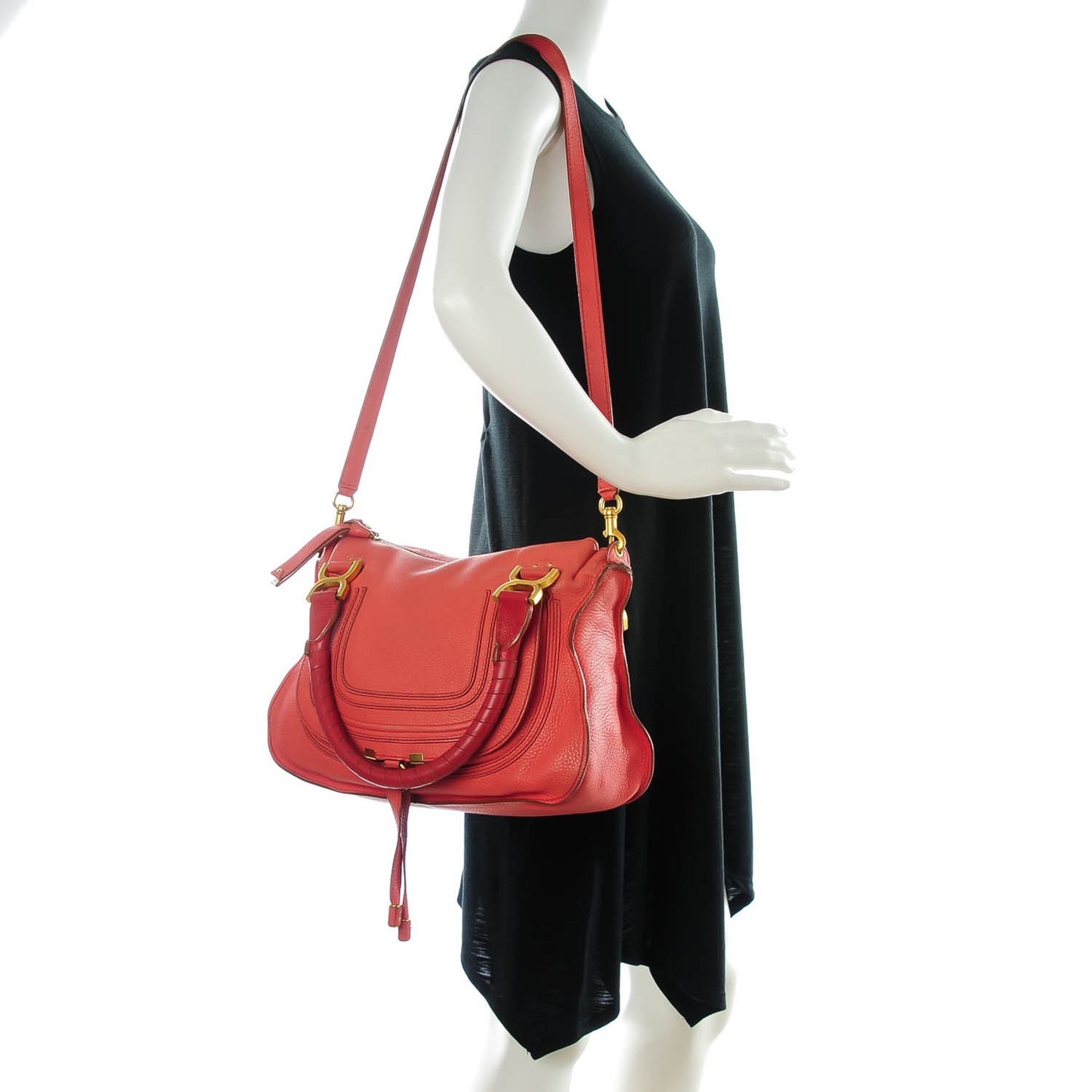 Calfskin Medium Marcie Satchel Paradise Pink