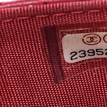 Chanel Lambskin Quilted Trendy CC Wallet On Chain WOC Dark Pink 8 of 13