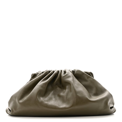 Bottega Veneta Smooth Butter Calf The Pouch Oversized Clutch Kaki Fondent 1 of 9