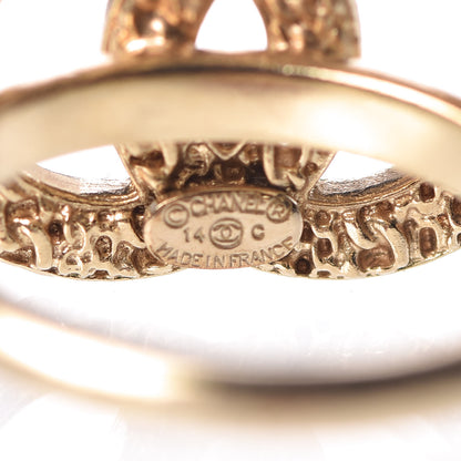 Chanel CC Chain Logo Ring 6 Gold 4 of 5