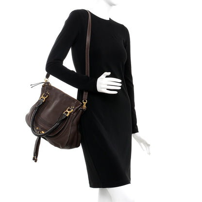 Chloe Calfskin Medium Marcie Satchel Coffee Shot 2 of 9
