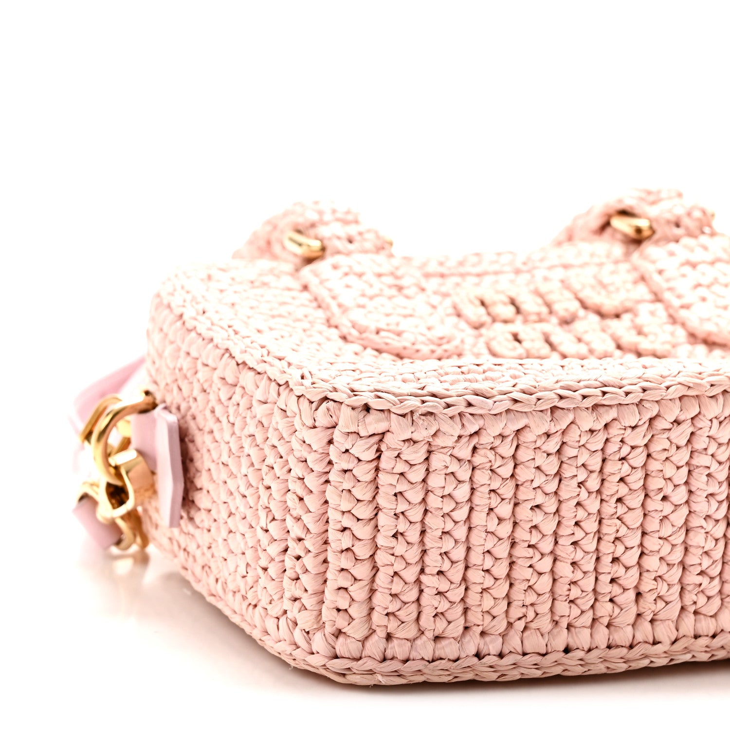 Miu Miu Crochet Calfskin S Narrow Arcadie Alabaster Pink 9 of 11