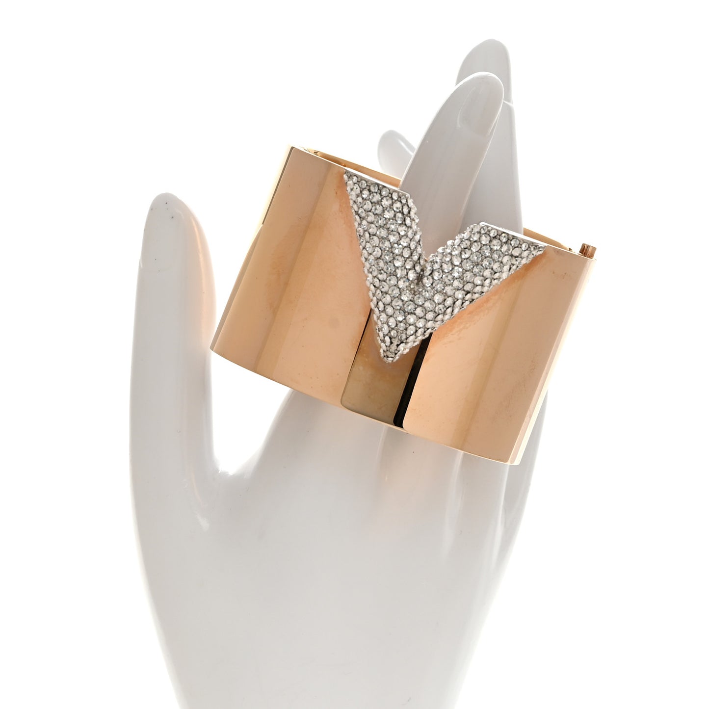 Crystal Essential V Cuff Gold