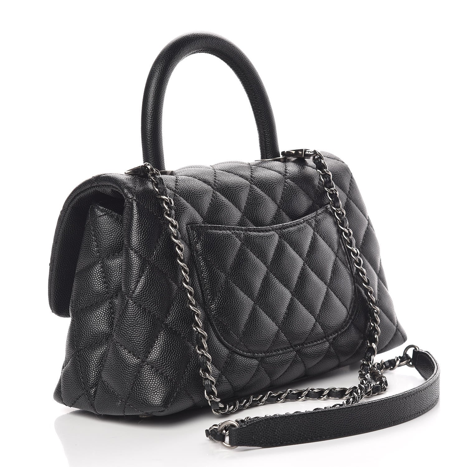Chanel Caviar Quilted Mini Coco Handle Flap Black 3 of 18