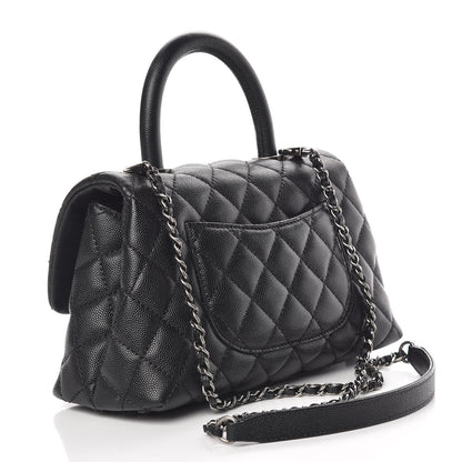 Chanel Caviar Quilted Mini Coco Handle Flap Black 3 of 18
