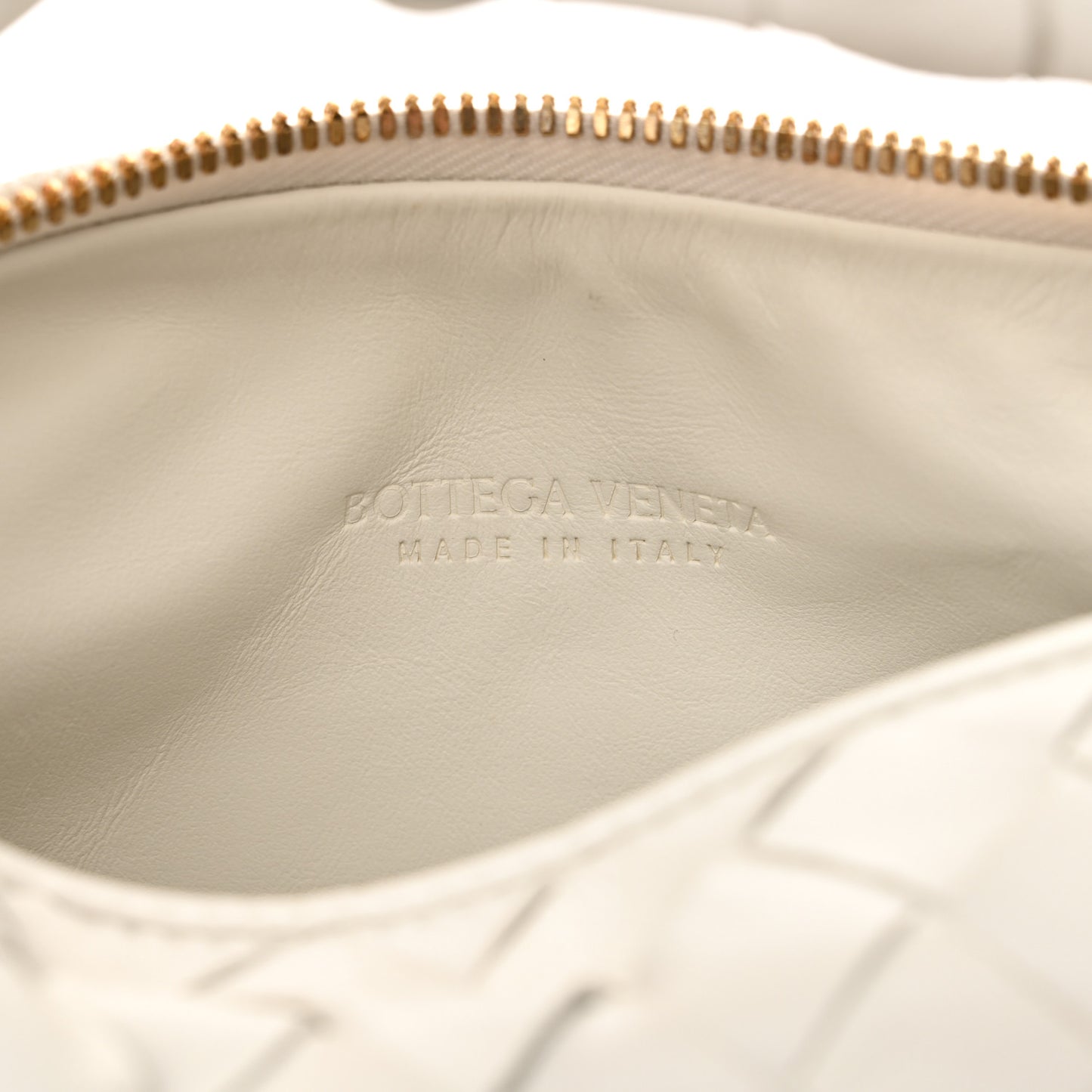 Patent Nappa Intrecciato Mini Jodie White