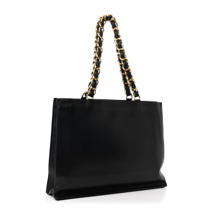 Chanel Lambskin CC Tote Black 3 of 11