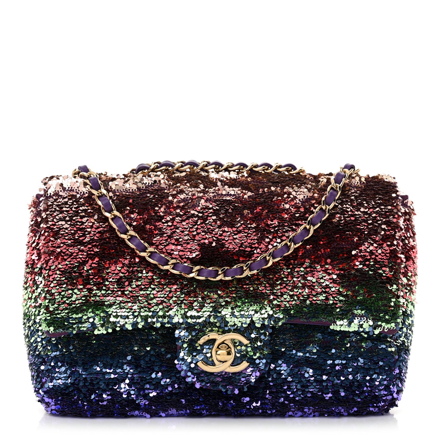 Chanel Gradient Sequin CC Small Single Flap Multicolor 1 of 12