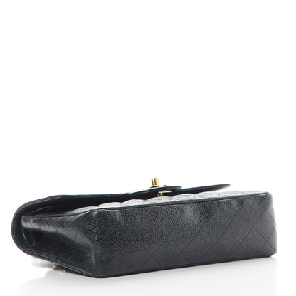 Chanel Caviar Quilted Small Double Flap Navy 4 of 15