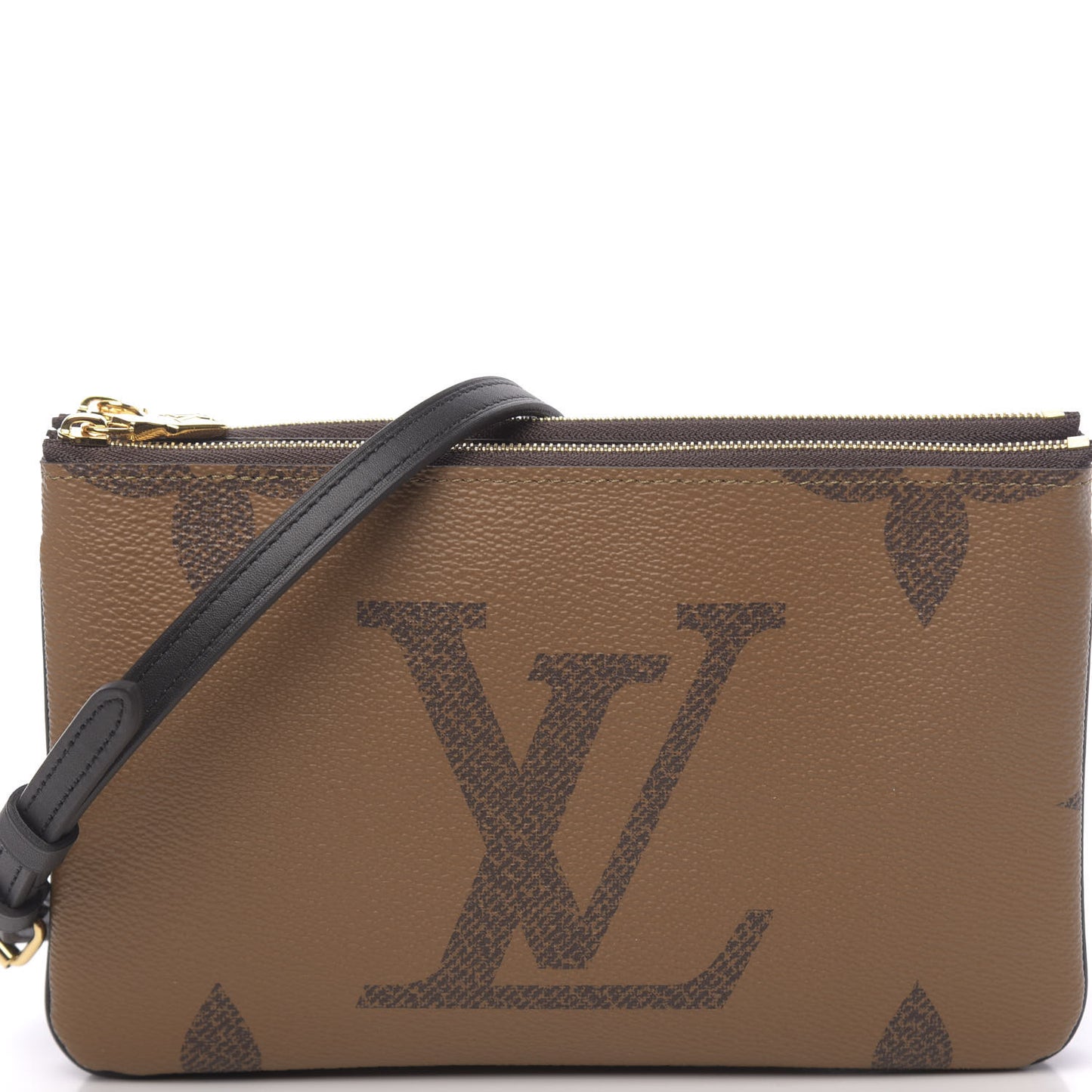 Reverse Monogram Giant Double Zip Pochette