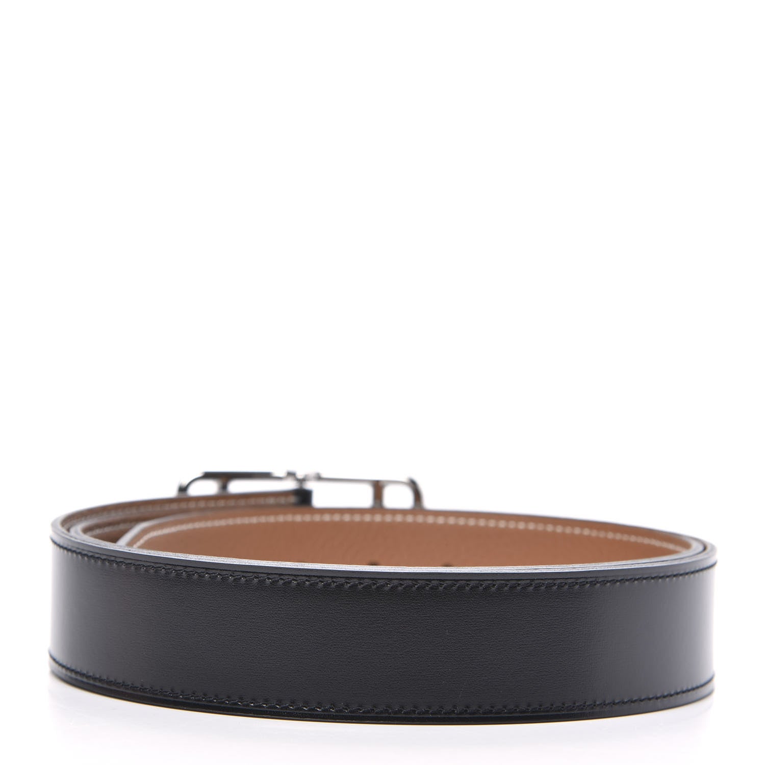 Hermes Box Togo 32mm Cape Cod Belt 90 Black Gold 2 of 5