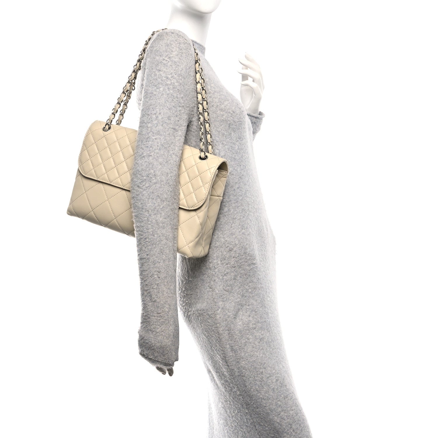 Chanel Calfskin Quilted In the Business Flap Bag Light Beige 2 of 10