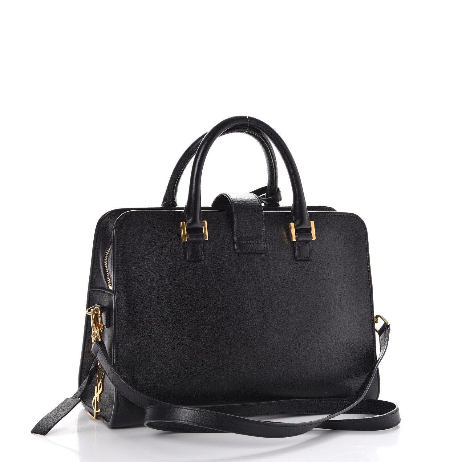 Saint Laurent Smooth Calfskin Small Cabas Monogram Black 3 of 11