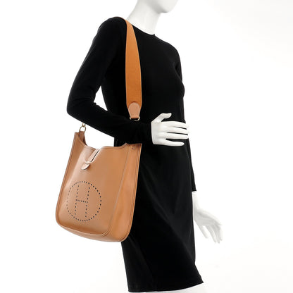 Hermes Courchevel Evelyne GM Natural 3 of 21