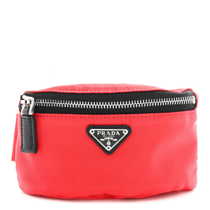Prada Tessuto Nylon Wrist Pouch Rosso 1 of 6
