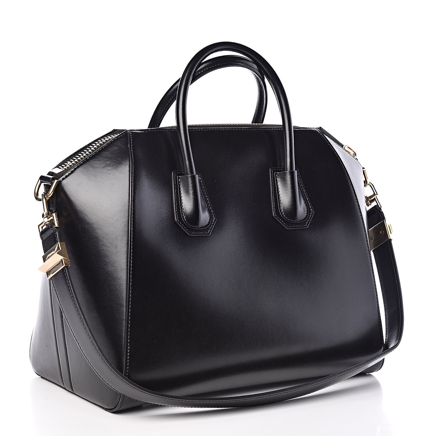 Givenchy Shiny Lord Calfskin Medium Antigona Black 3 of 9