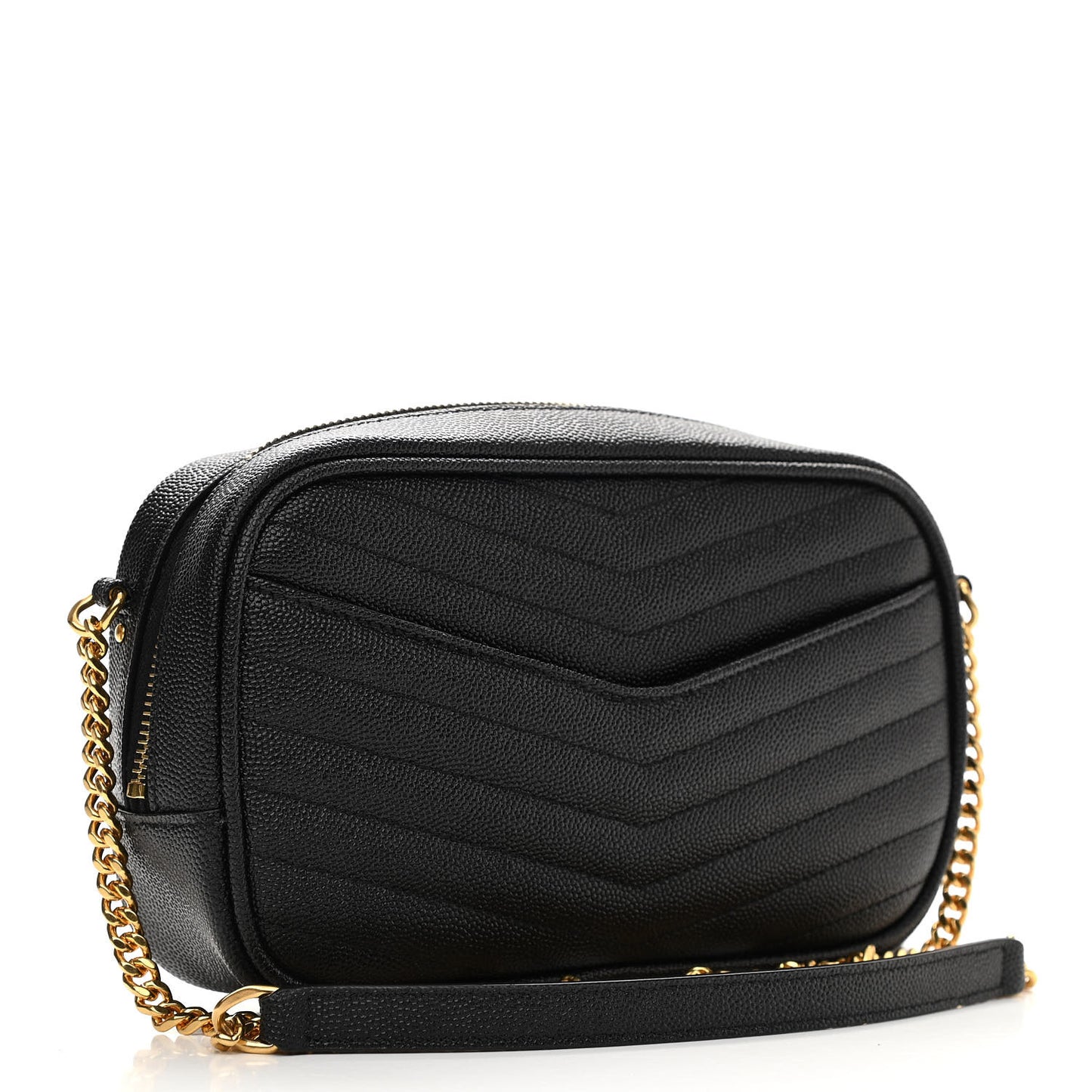 Grain De Poudre Matelasse Monogram Mini Lou Camera Bag Black