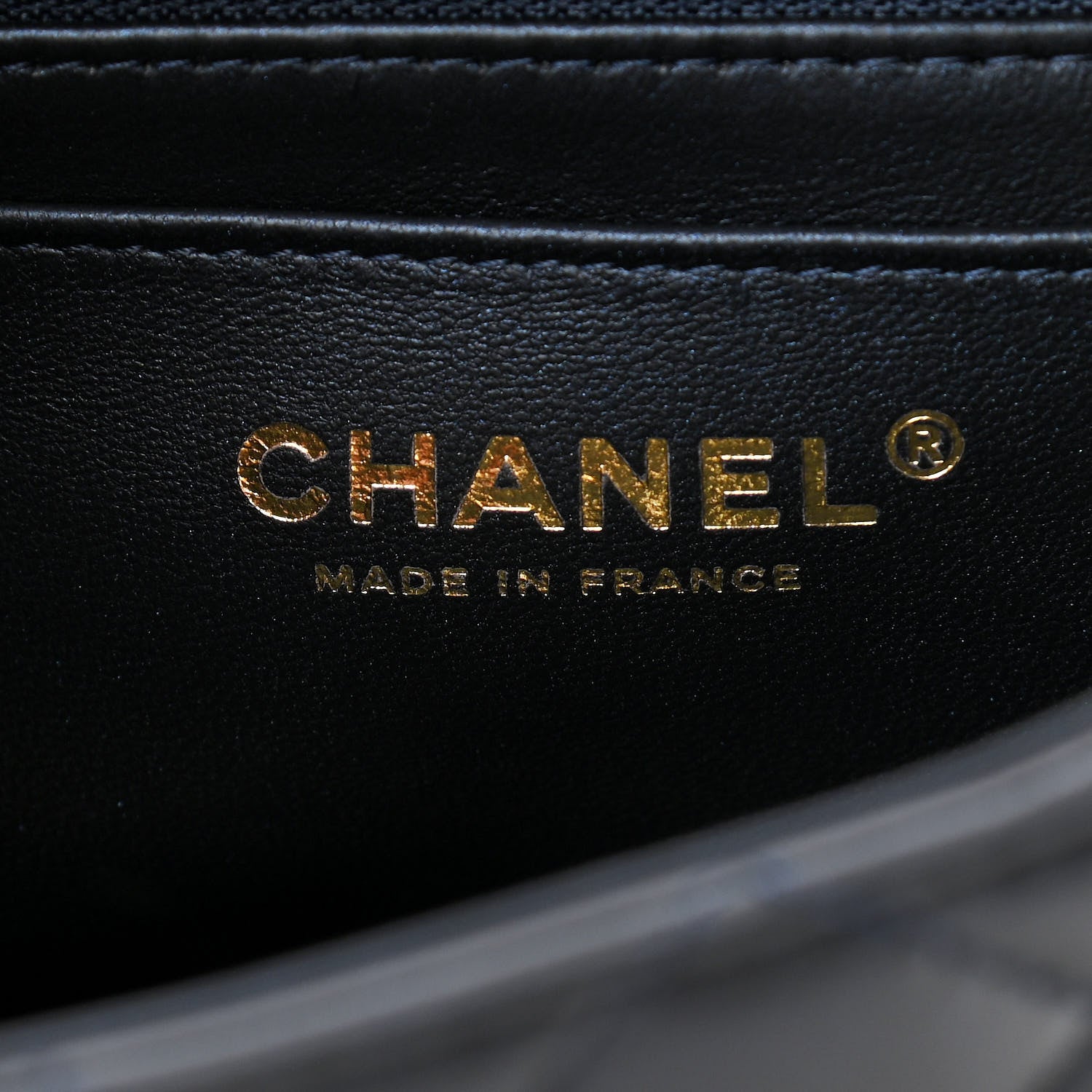 Chanel Lambskin Quilted Mini Top Handle Rectangular Flap Navy Blue 6 of 11