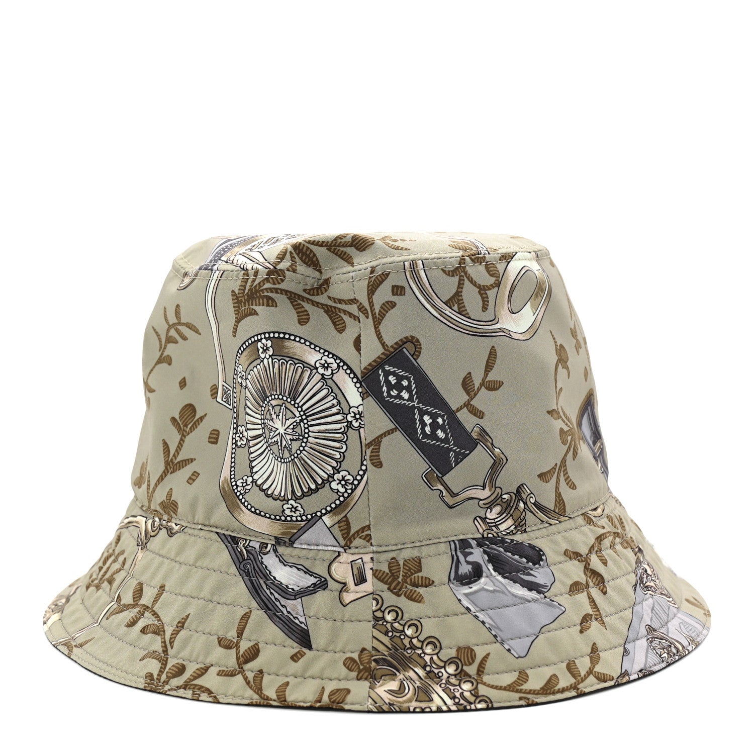 Hermes Nylon Fred Etriers Reversible Bucket Hat 59 6 of 8