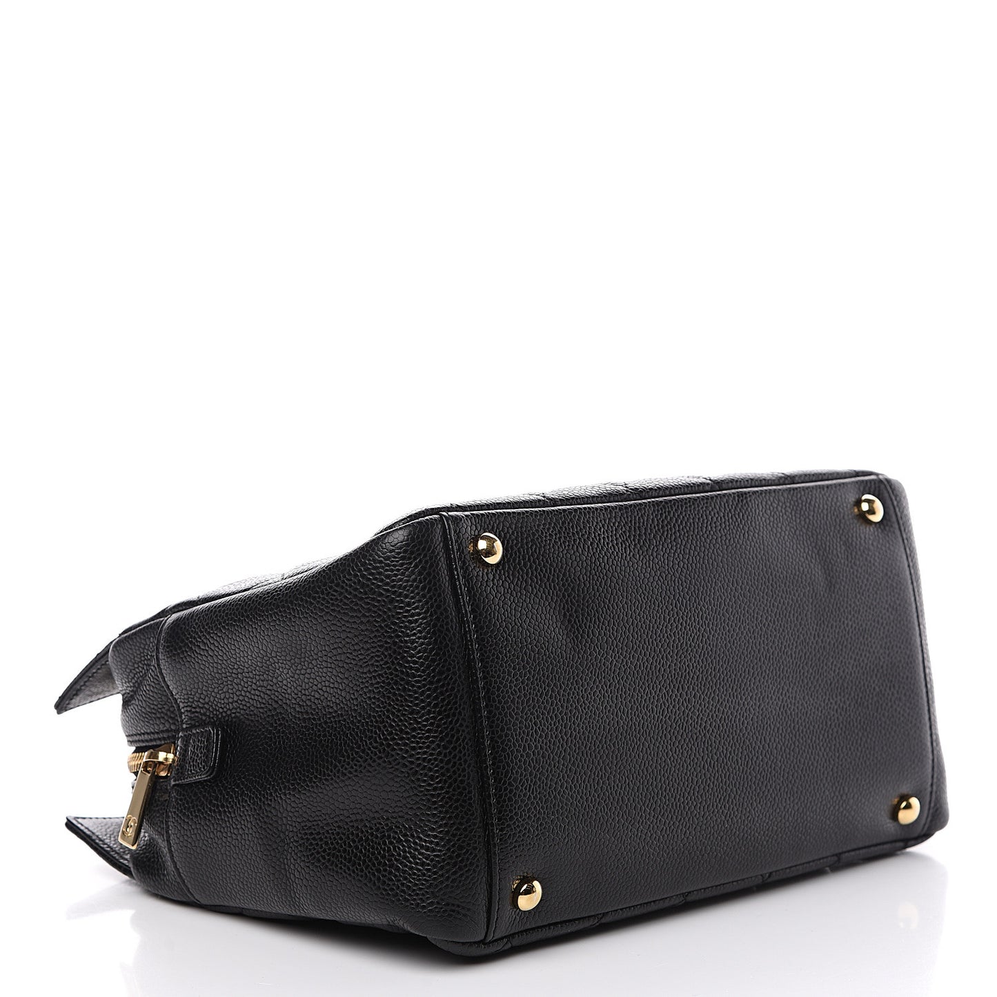 Caviar Quilted Petit Timeless Tote PTT Black