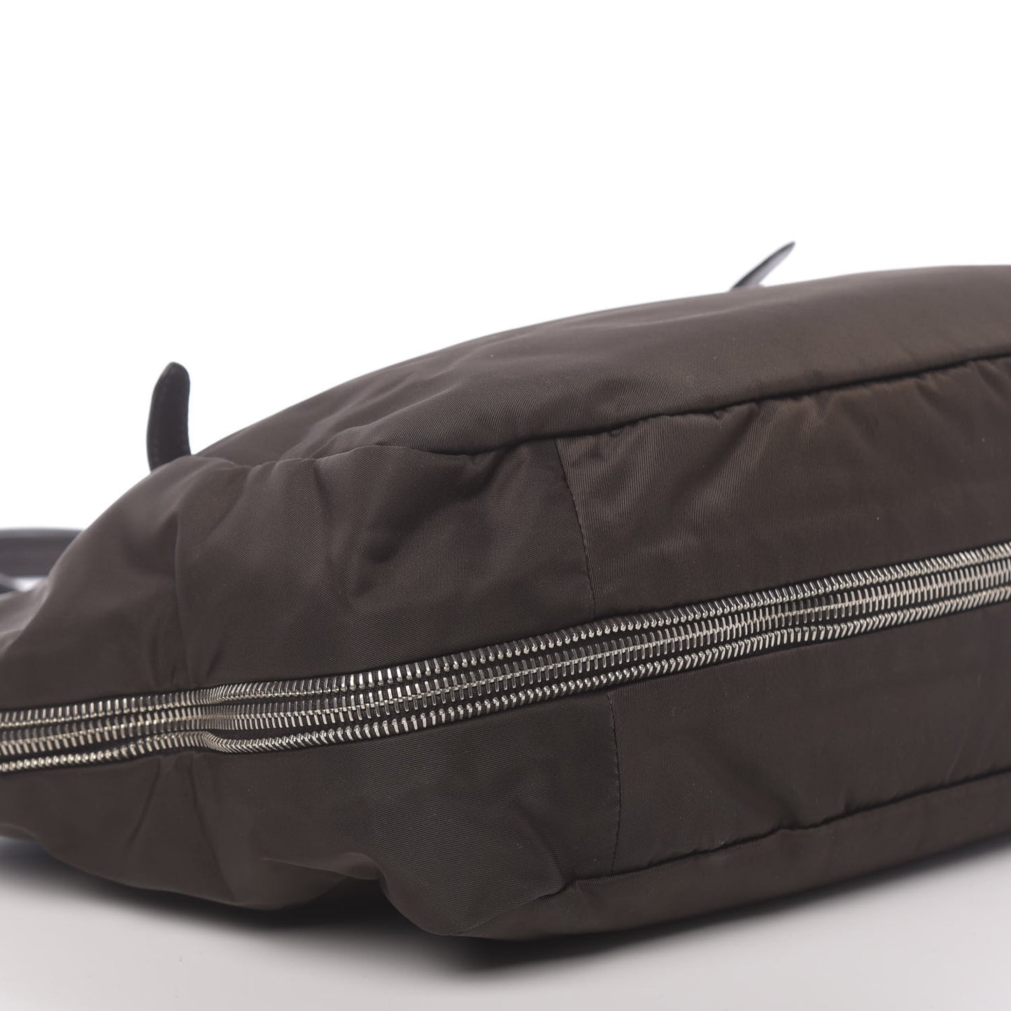 Tessuto Nylon Nappa Zip Around Shopping Bag Moro Mordore