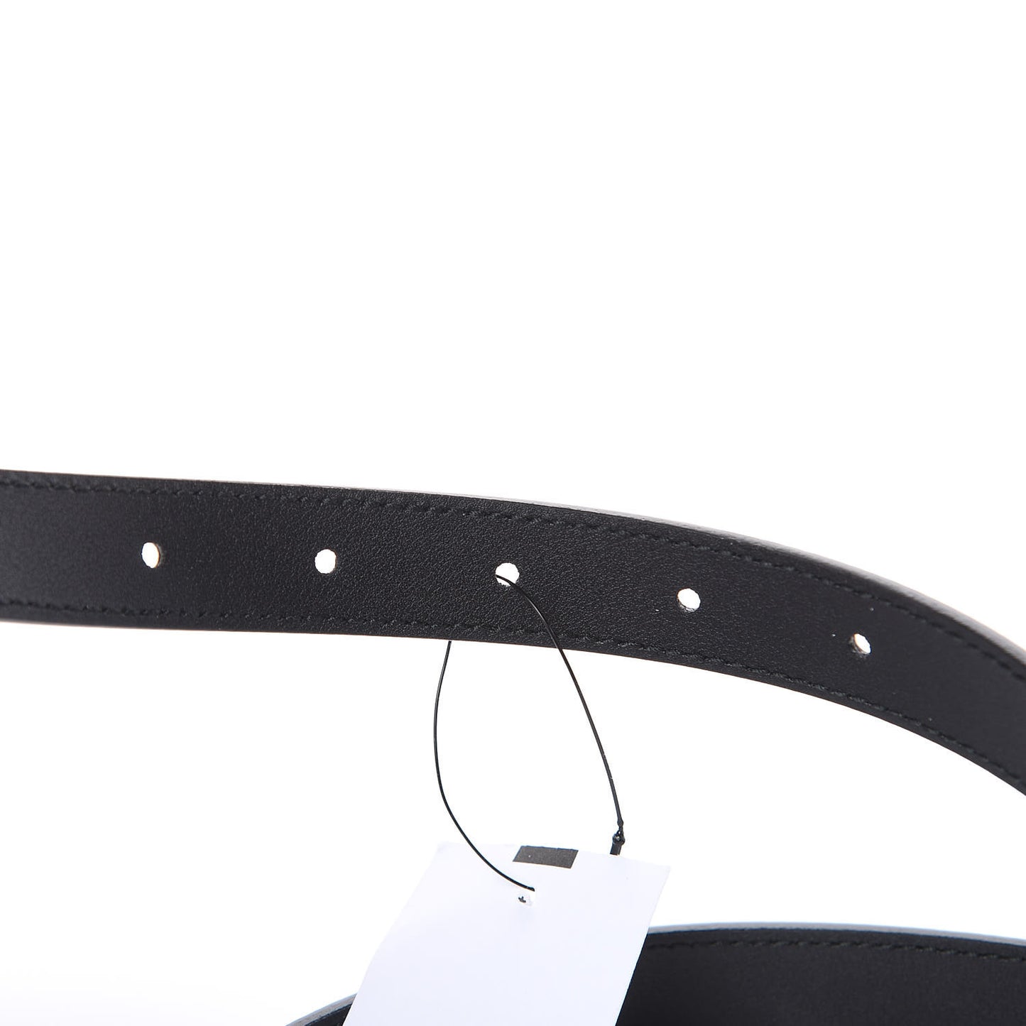 Calfskin Pearl Double G 20mm Belt 70 28 Black Cream