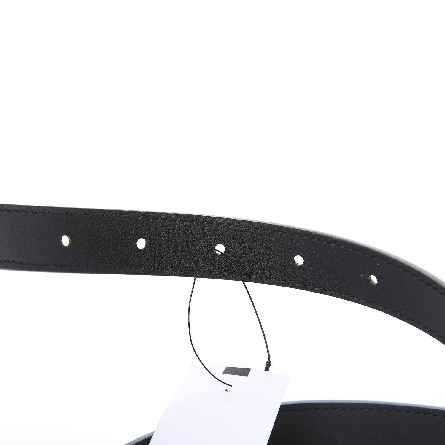 Gucci Calfskin Pearl Double G 20mm Belt 70 28 Black Cream 4 of 6
