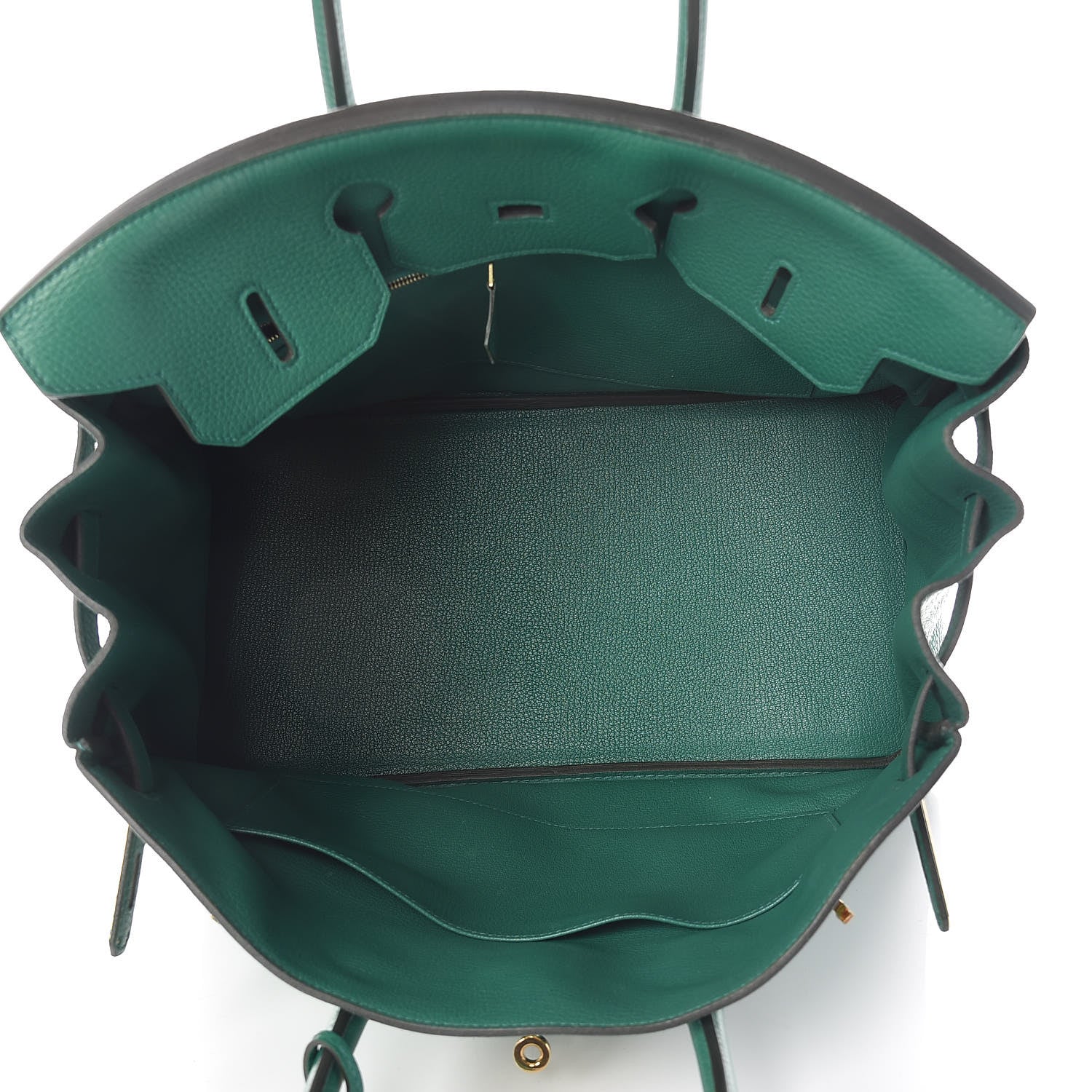 Hermes Taurillon Clemence Birkin 35 Vert Vertigo 7 of 35