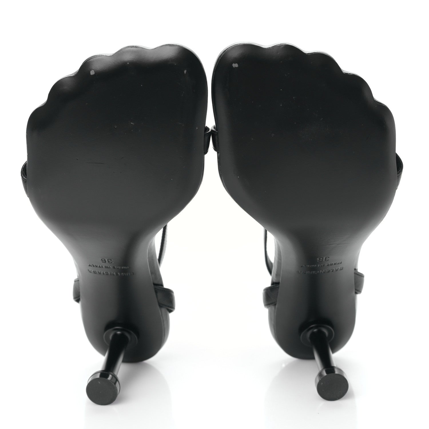 Balenciaga Soft Calfskin Fetish 80mm Sandals 36 Black 5 of 7