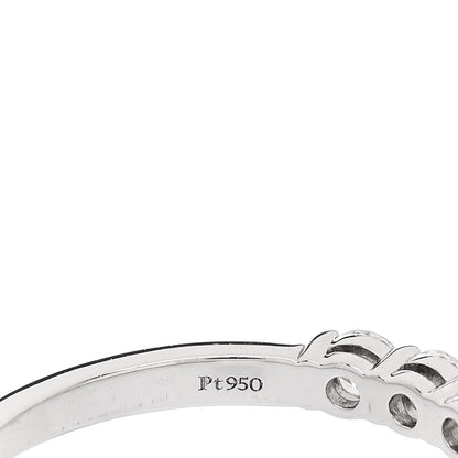 Tiffany Platinum Diamond 3mm Embrace Half Circle Band Ring 56 7.5 5 of 6