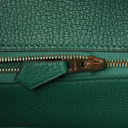 Hermes Taurillon Clemence Birkin 30 Vert Vertigo 19 of 34