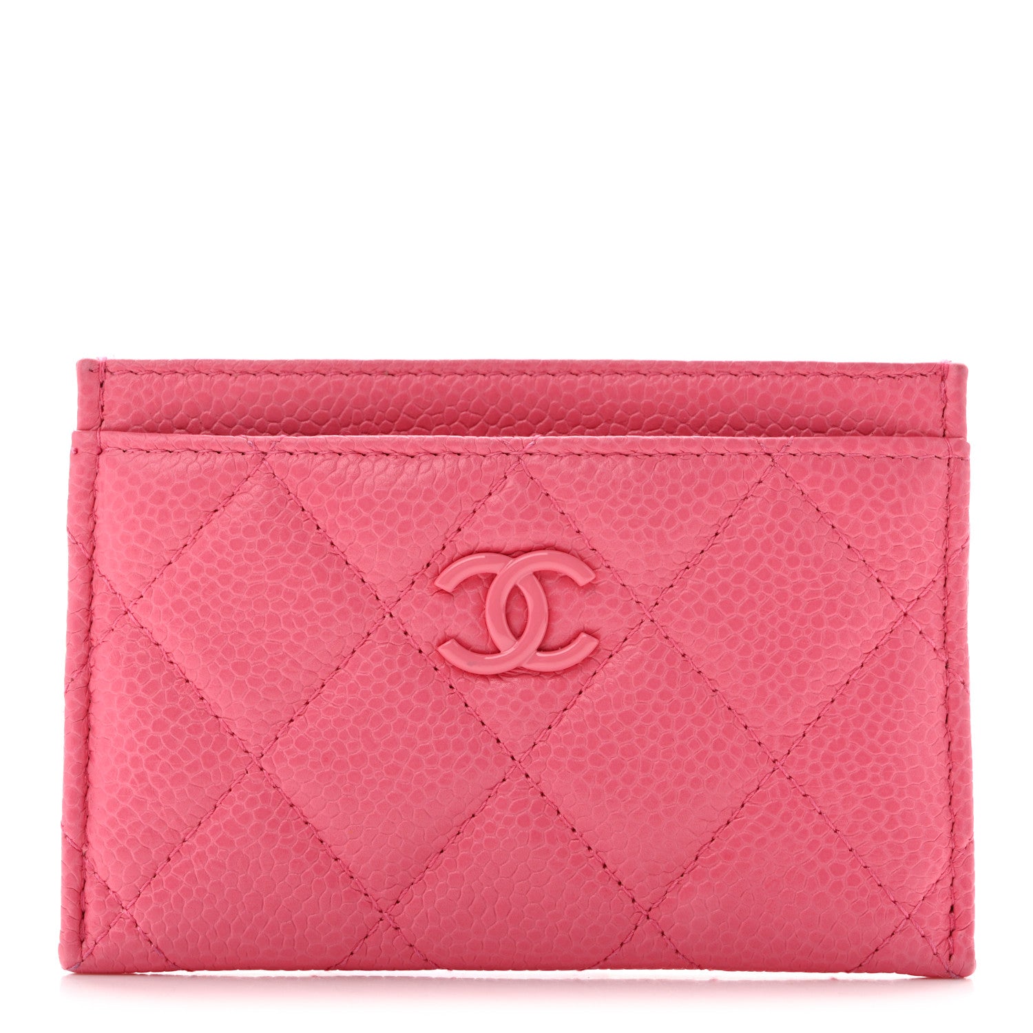 Chanel Caviar Quilted Incognito Card Holder Pink 1 of 12