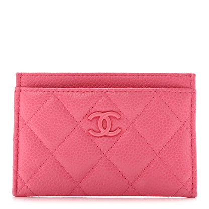Chanel Caviar Quilted Incognito Card Holder Pink 1 of 12