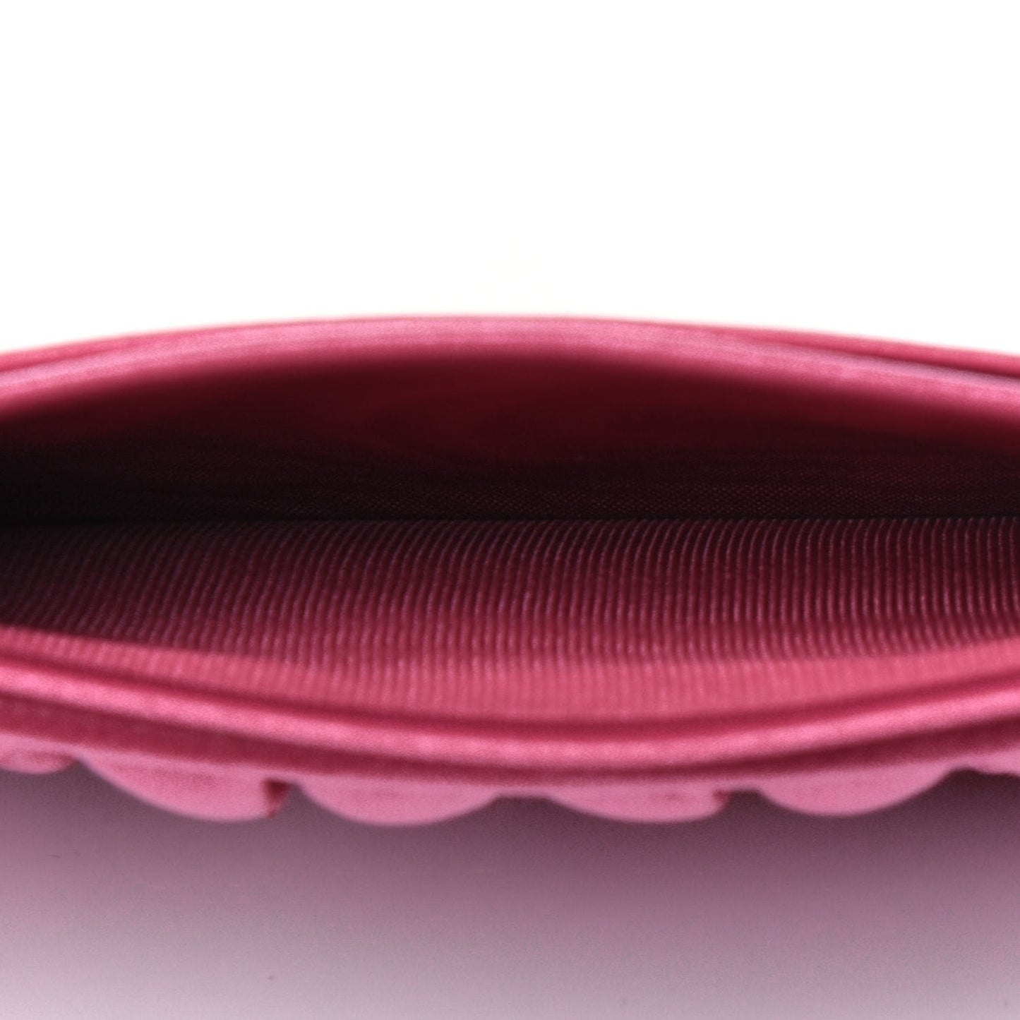 Nappa Matelasse Card Case Magenta