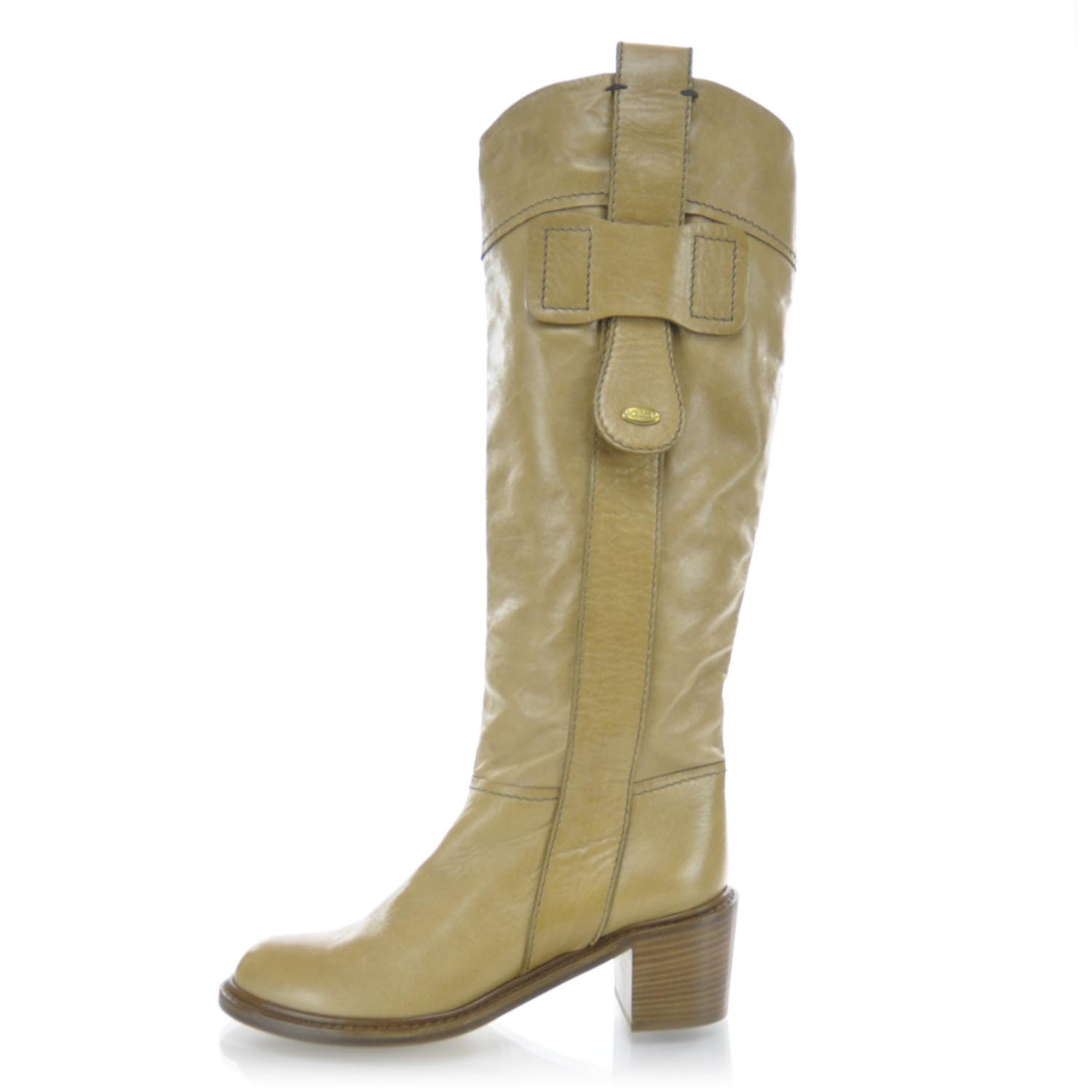 Chloe Leather Tall Riding Boots 37.5 2 of 8