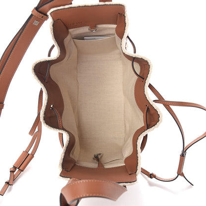 Loewe Calfskin Small Crochet Trim Hammock Shoulder Bag Tan 5 of 11