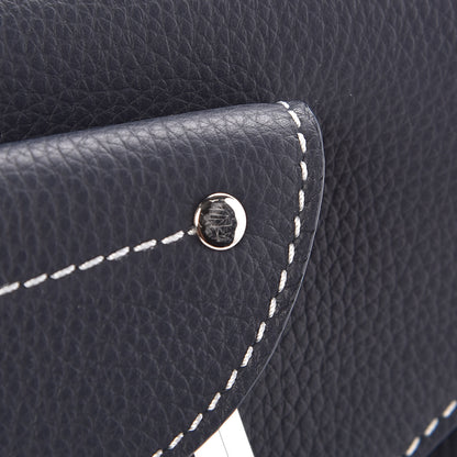 Christian Dior X KAWS Grained Calfskin Saddle Pouch Navy Blue 10 of 12