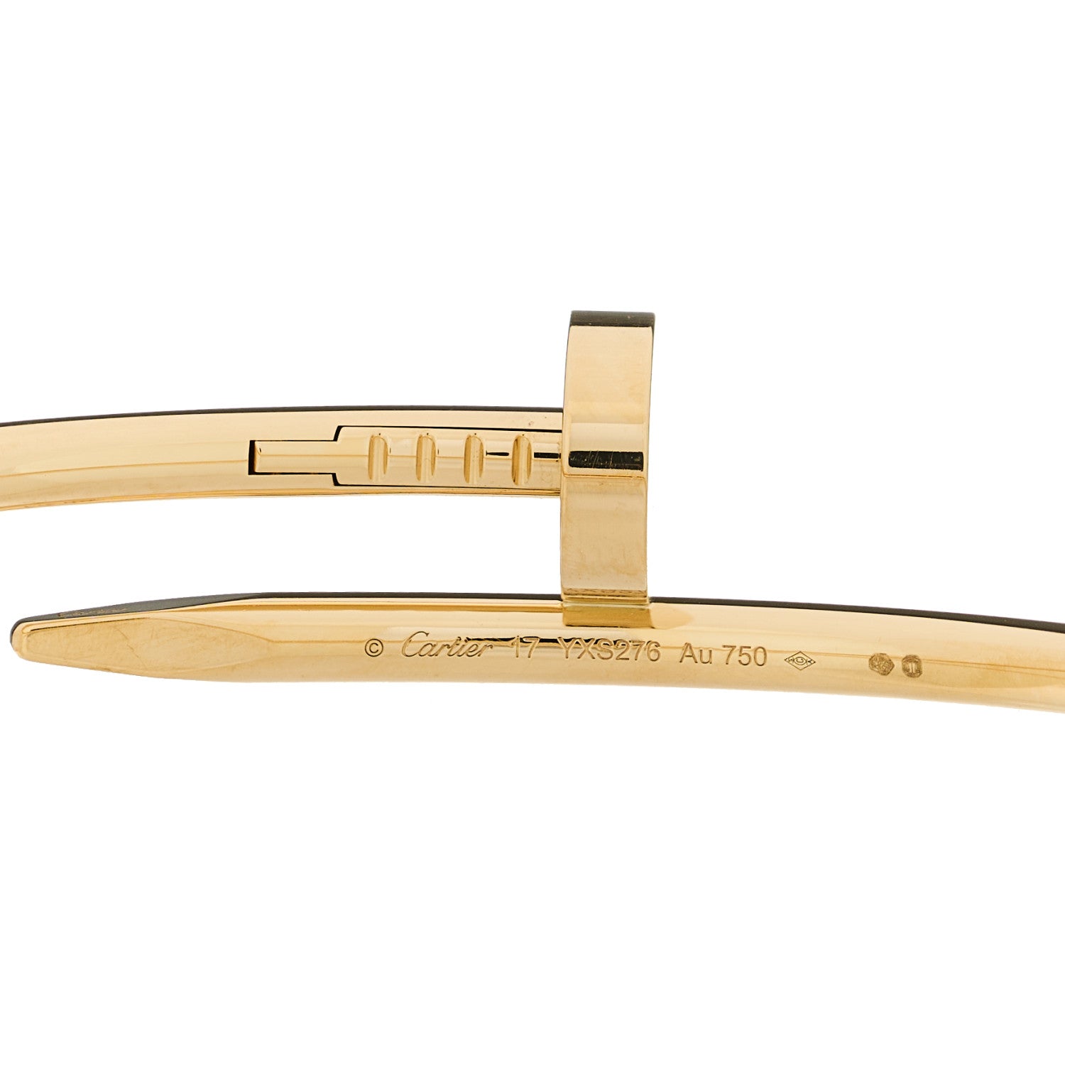 Cartier 18K Yellow Gold Juste Un Clou Bracelet 17 4 of 4
