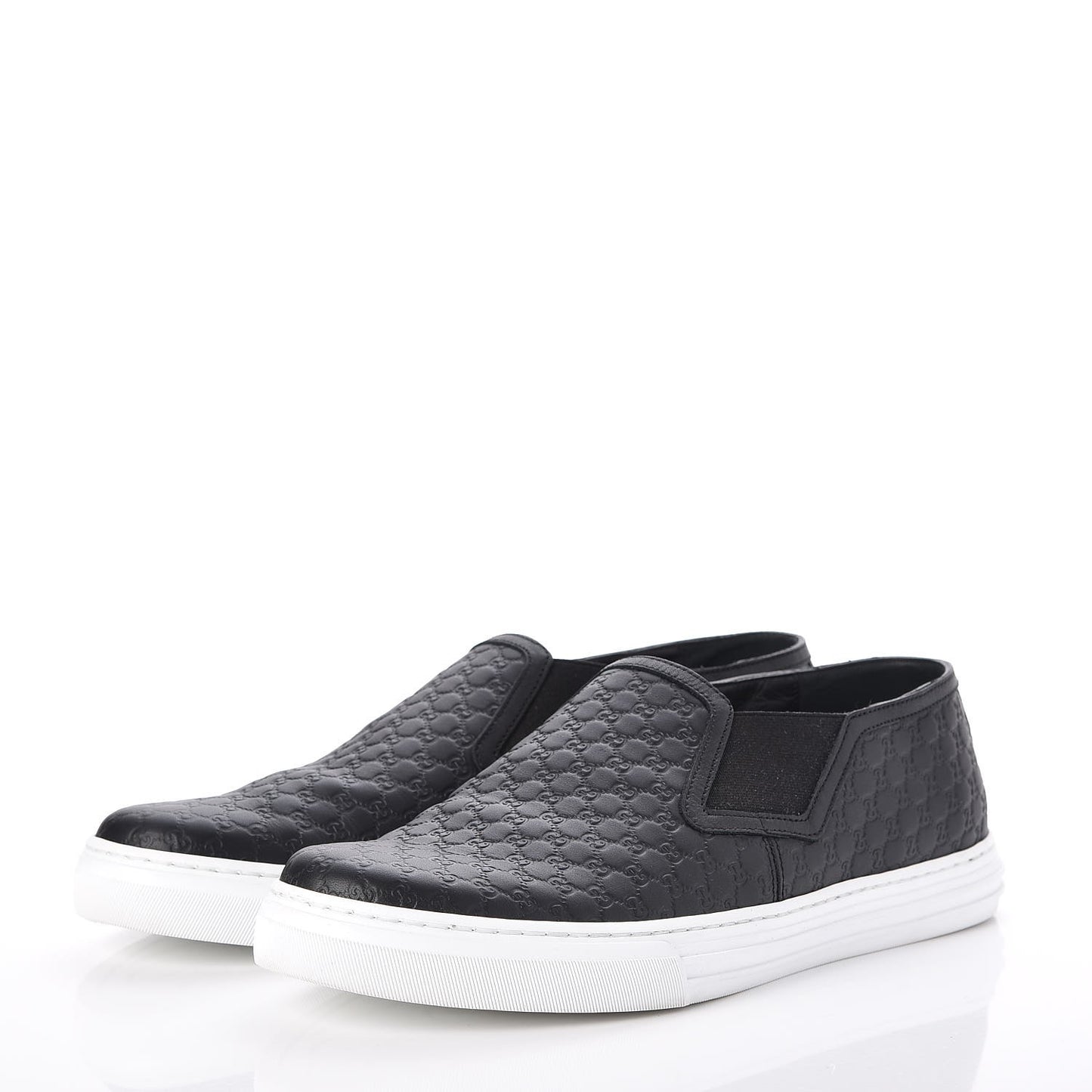 Microguccissima Mens Slip On Sneakers 8 Black