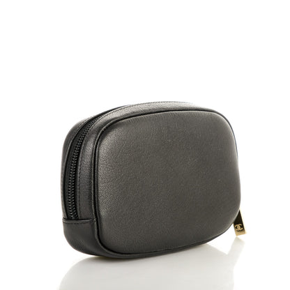 Chanel Goatskin CC Cosmetic Case Black 10 of 14