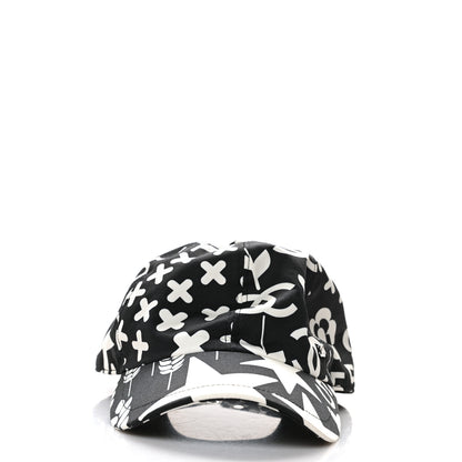 Chanel Cotton Cap Hat Black White 2 of 7
